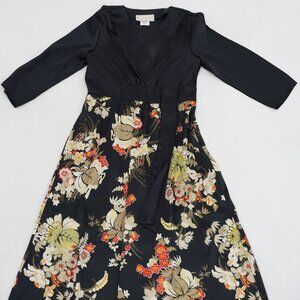 Monroe & Main Floral Print Maxi Dress V-Neck Sleeveless Size 8